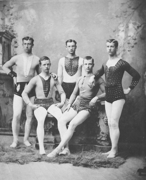 chubachus: Portrait of five members of the Virginia Military Institute Gymnasium Club from the 1885 