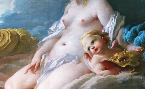  Venus Demanding Arms from Vulcan for Aeneas, Details. by François Boucher, 1732 