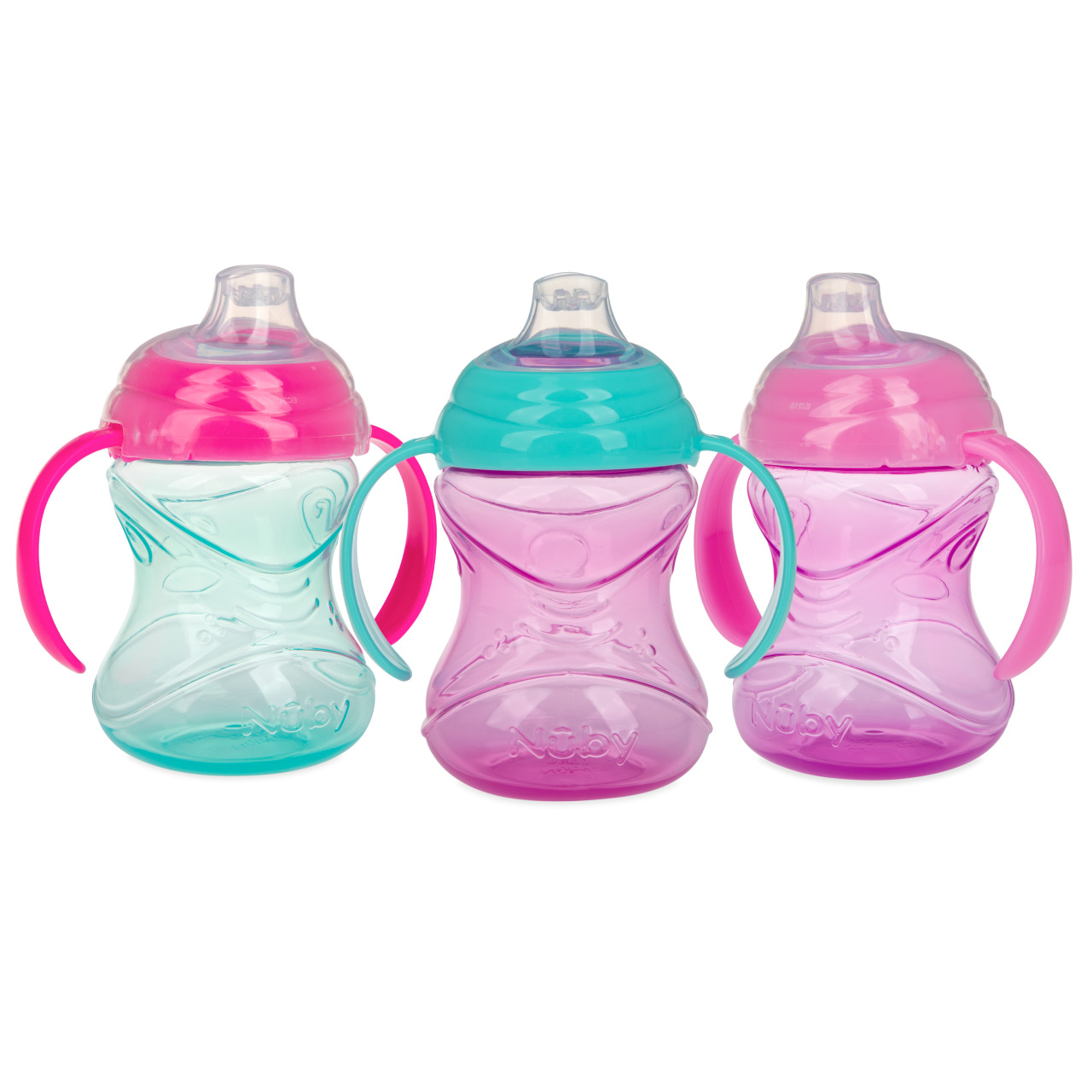 Clik-It Soft Spout Easy Grip Sippy Cup (3 Pack)