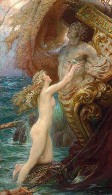 auriferis929: Herbert James Draper (1863 - 1920) -   Deep Sea Idyll.  Герберт Джеймс Дрейпер (1863 - 1920) - Морская идиллия. 