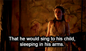 juliacaesaris:spartacus meme | ten epic, sex and/or favorite scenes“Was it yours? The small little v