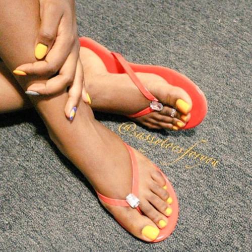 perfectfeetforyou:  Soft Legs And Feet Lovely Long Toes Painted Yellow !!! Perfect Feet For You • 👣❤@PerfectFeetForYou 👣 • #PerfectFeetForYou #LickFeet #HighHeels #SexyArches #HighArches #PerfectSoles #PerfectToes #PerfectFeet #BareFoot #BareFeet