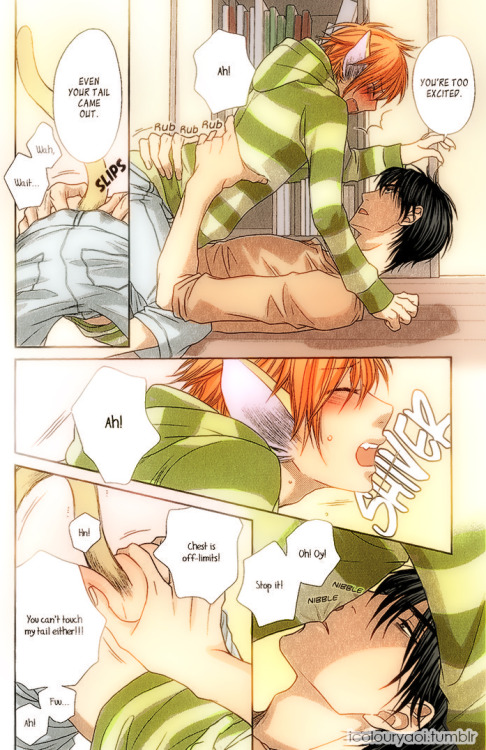 Nekoka Kareshi no Ayashikata by Sakyo ayaPages: X X Coloured by icolouryaoi.tumblr