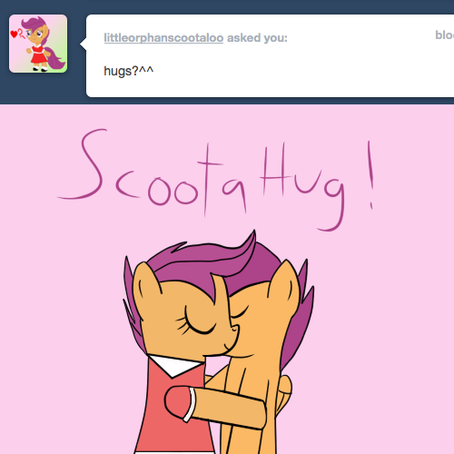 scootaloveshack:  Couldn’t help myself! I…,I mean, “you” look so cute in that dress, baby!  X3!