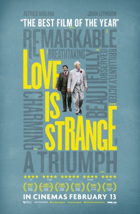 Films seen in 2017. #44. Love is Strange (2014). 8/10