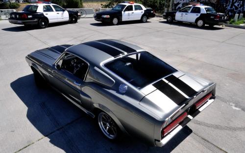 Black ford mustang shelby cobra gt500