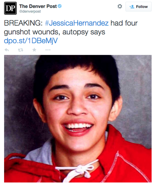 revolutionarykoolaid:Save Our Kids (3/14/15): UPDATE on the Jesse Hernandez’s tragic story. Th