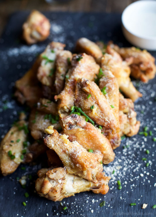 foodffs: Crispy Baked Garlic Parmesan Chicken Wings Really nice recipes. Every hour. Show me what yo