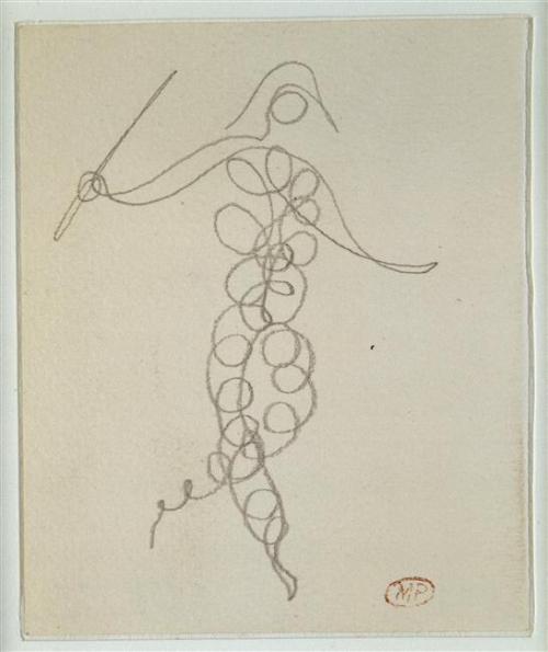 Art done with a single line…Harlequins by Pablo PicassoParis, musée Picasso