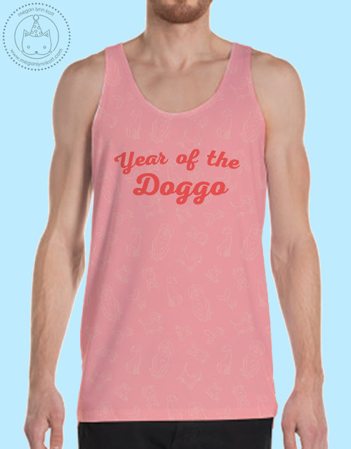 Guys!  2018 is the year of the doggo!  So I made t-shirts!  Available February ONLY <3 <3 <