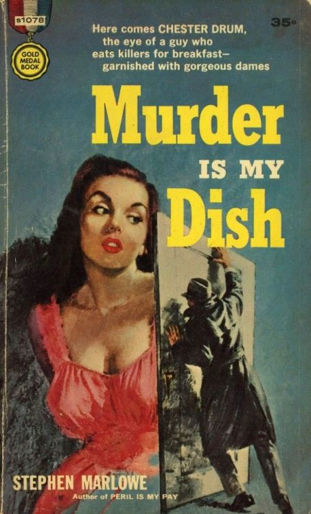 Murder is my Dish - artwork by Lu Kimmel (1908 - 1976)