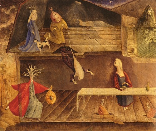 magictransistor:Leonora Carrington, The House Opposite, 1945.