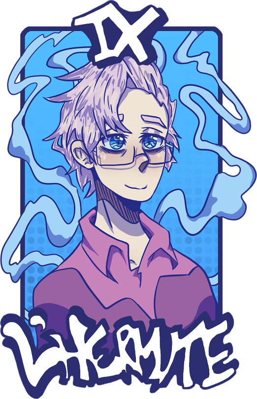DTESH OC - Kaito - Handsome tea computer shop man