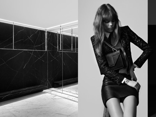 Saint Laurent . Ad campaign Pre-Fall13Creative Director: Hedi SlimanePhotos: Hedi SlimaneModel: Frej