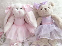 lilkittenbrat:  sapphicbambi:  I found these cuties at the airport! The bunny’s name is lil bunny tutu and the bear’s name is tootsie tutu omg ♡  OMGGGGGGGGGGG THEY’RE SO ETHEREAL 