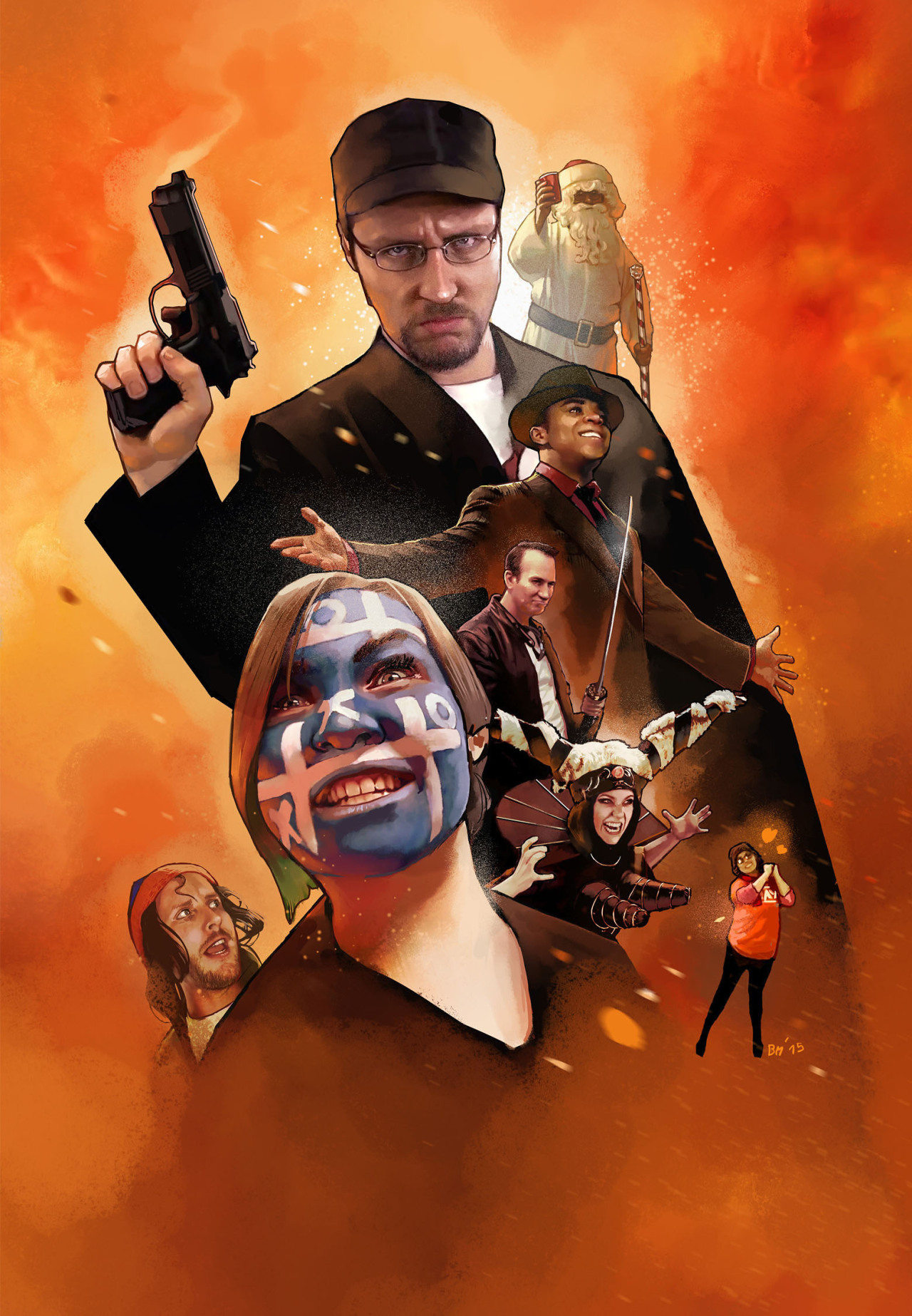 roninsketches:  My participation for the Nostalgia Critic DVD Cover Contest. Thanks