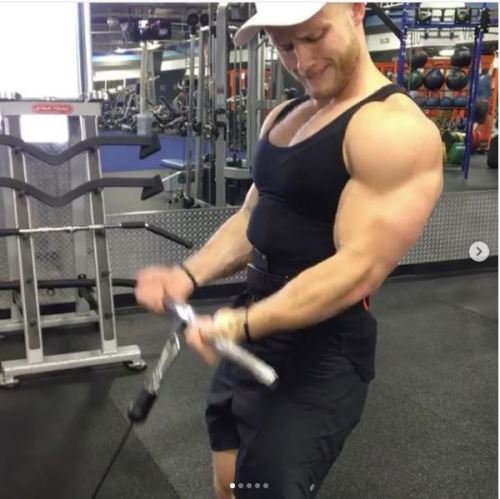 dafyddbach: The rather handsome Canadian Jeff Nippard, rocking the red beard and bicep look. Bulging