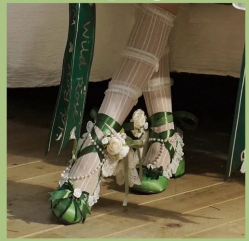 New Release: -The Wild Roses- Lolita Dress Set And Its Matching Shoes