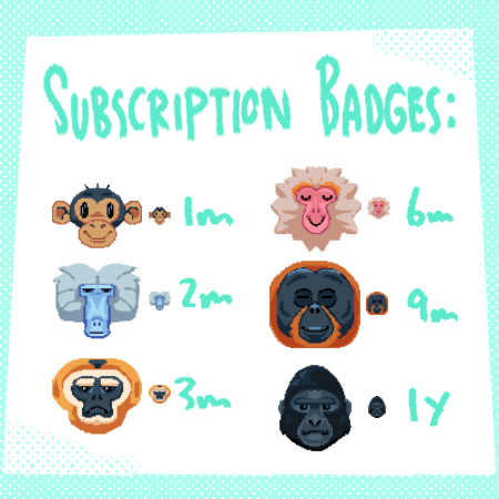 More emotes and Sub Badges for my gorgeous partner BayinJD who streams Tuesday and Thursday Nights a