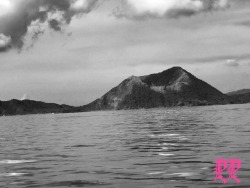 pinayprincessbeauty:  I’ve lived near Taal, but never been.  The hike is exhausting, but exciting to visit active volcano.  See 4th image: I’m too Americanized.  Boiled water to add to bucket so water is not so cold.