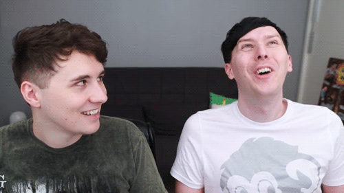 philsextendedbday:  martisun:  here’s a bunch of gifs of dan looking at phil like