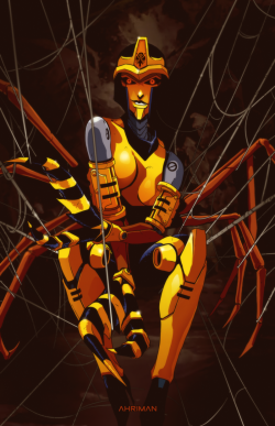 k-gufureblog:Black Arachnia by Ahrrr 