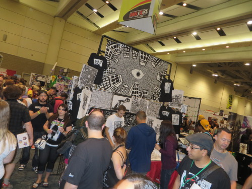 The HEY APATHY! Giant eye-ball booth rocking at FANEXPO Toronto 2014! What an awesome weekend