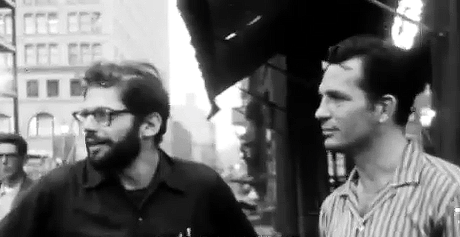 jackkerrouac:  Jack Kerouac &amp; Allen Ginsberg in NYC (1959) [x] 