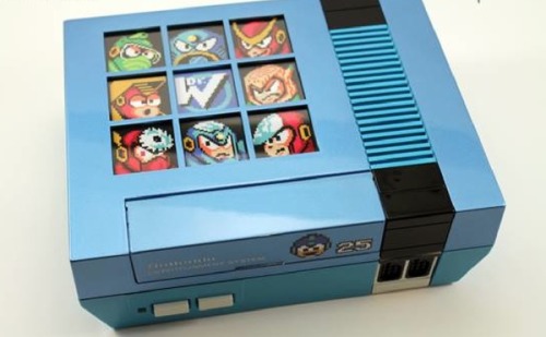 stryke62:  thegamingblogadvance:  Custom Mega Man NES Created By: Custom NES Guy  nice!