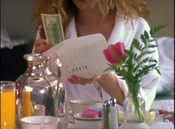 biisousss:stills from Sex and The City in the episode where Carrie received ũ,000 from a rich French stranger