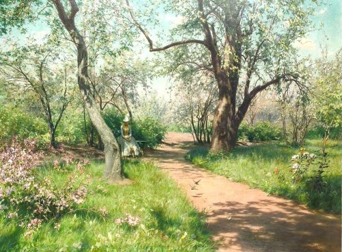 Johan Krouthen: Spring in the Garden (1889)