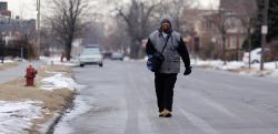 micdotcom:This Detroit man walks 21 miles to work each day — because his city has failed himJames Robertson has taken the country by storm. The 56-year-old Detroit resident and subject of a recent profile in the Detroit Free Press walks 21 miles each