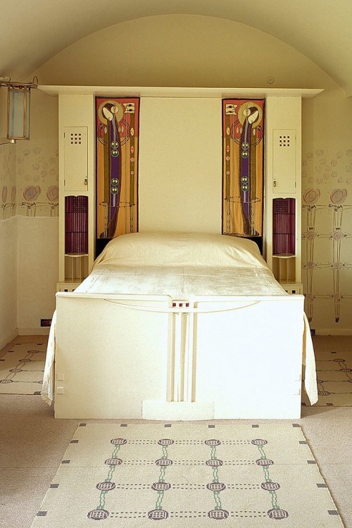 setdeco: MAGRET MACDONALD &amp; CHARLES RENNIE MACINTOSH, Hill House Bedroom, Helensbourgh, Scot