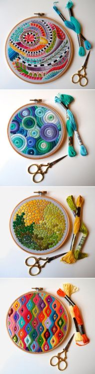 broderiemyworld: by Corinne Sleight ~ Click on the picture and read an article about this embroidery