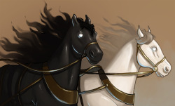 swadeys:  Balius and Xanthus, Achilles’ immortal horses