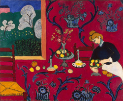 oldpaintings:The Red Room (Harmony in Red), 1908 by Henri Matisse (French, 1869–1954)