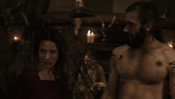Actor George Blagden naked on VikingsFull post at http://hunkhighway.com/