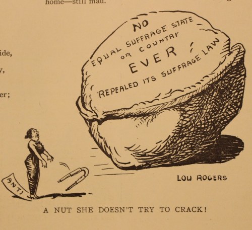 A Nut She Doesn’t Try to Crack! by Special Collections at Johns Hopkins University Cartoon by 
