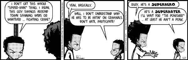 hueyfreemanonlyspeaksthetruth:  The Boondocks Comic Strip #1075