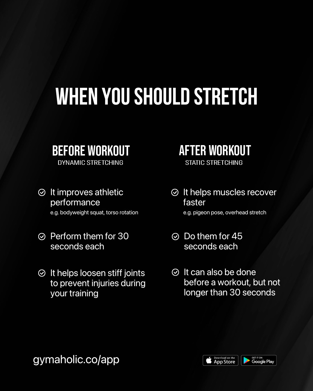When You Should Stretch