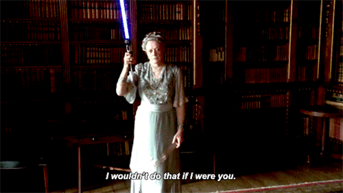 southernalchemy: grantgills: mamalaz: The new Star Wars trailer looks amazing Why is she holding it 