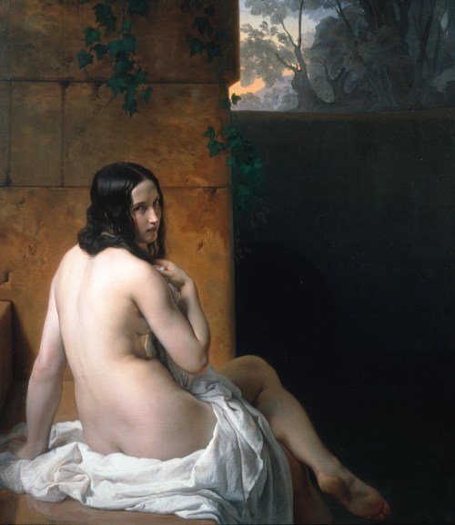 crimsonkismet:  Francesco Hayez, “Susanna at her Bath”, 1850