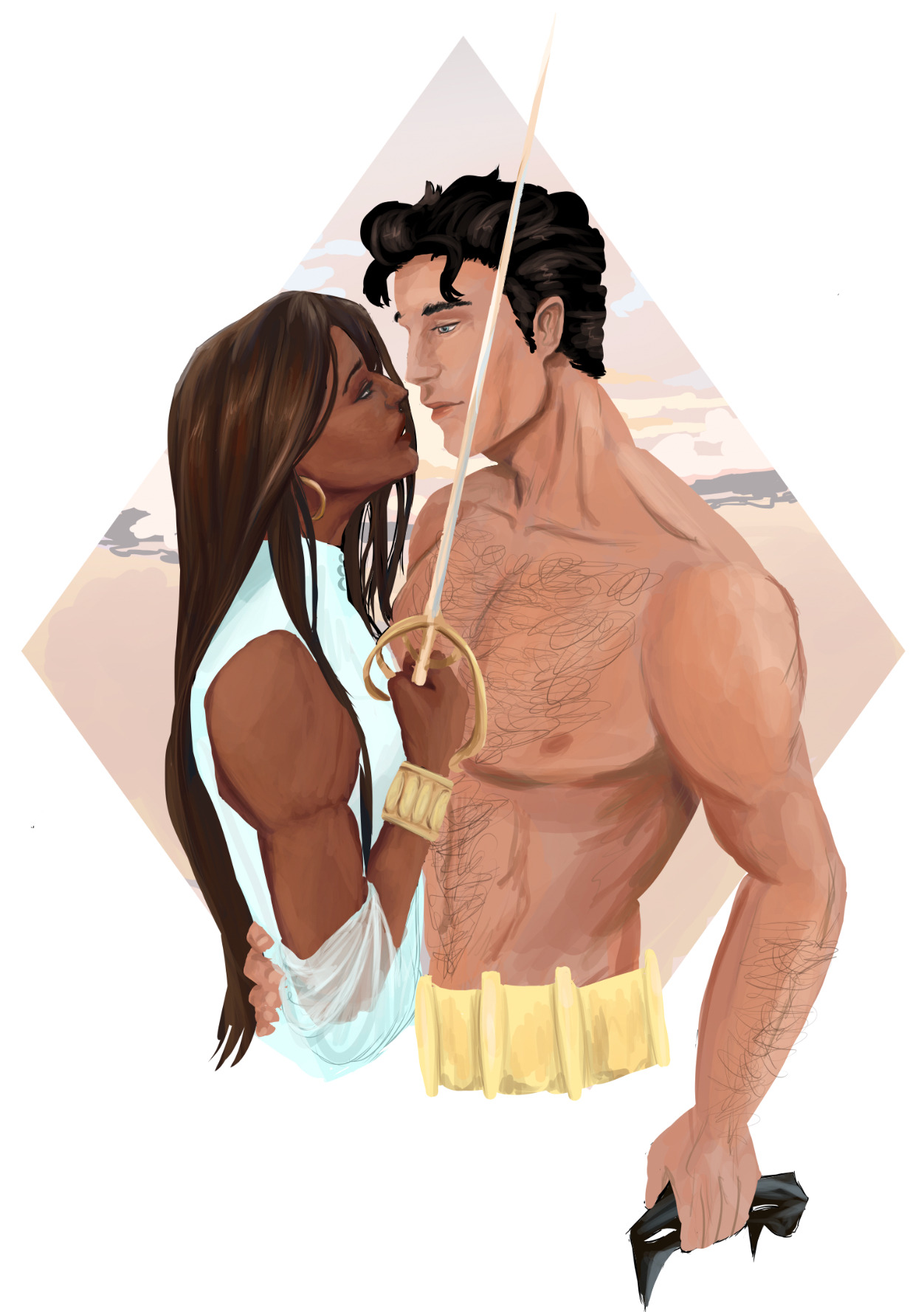 PARTY PARTY PARTY HARD — [Image: fanart of Talia al Ghul and Bruce Wayne...