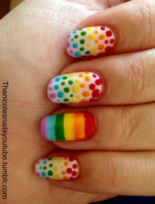 Rainbow nails!