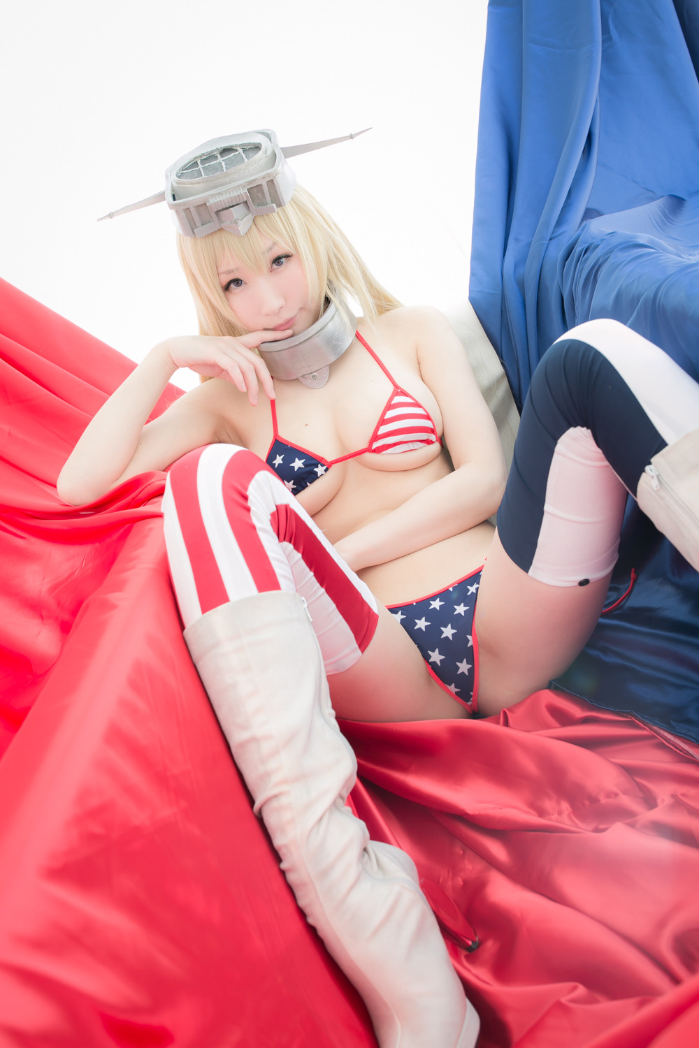 cosplayjapanesegirlsblog:  Kantai Collectio - IOWA (Swimsuit) [mysuite] (Atsuki)
