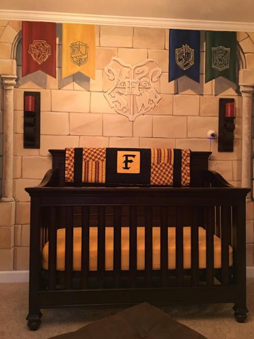 mymodernmet:  Parents Design a Magical Harry Potter-Themed Nursery for Their Baby