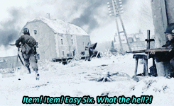 Band of Brothers Meme: [3/8] Scenes - Spiers hooking up with I Company“Speirs! Get yourself over her