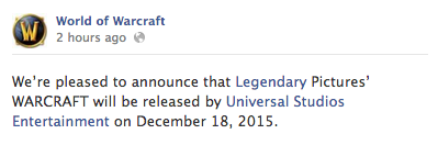 IN CASE YOU MISSED IT!!!
:: Blizzard and Legendary fiiinally announced a release date for the World Of Warcraft movie! Start times, filming dates, the whole shebang!
Want more WoW news?
Today Tradechat released her update video with info on new...