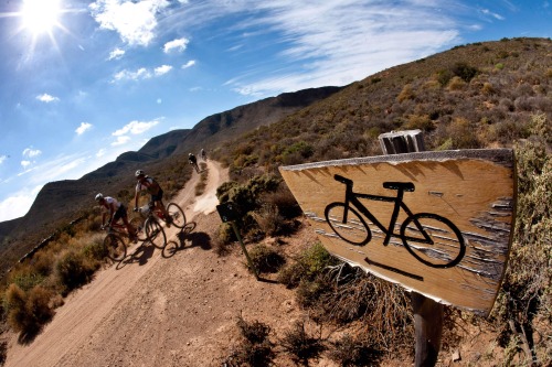 cyclingscene: Stage 2 of the ABSA Cape Epic that finished in Robertson, South Africa.