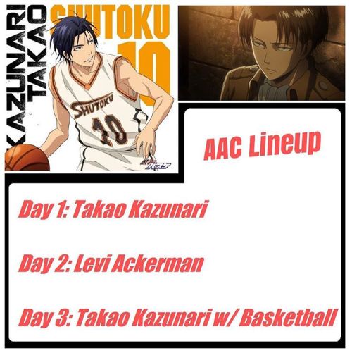 This my AAC Lineup! If any of you are going let me know I really like meeting you guys! :) #aac2016 